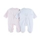 Dors-bien Velours Rayé Rose - Coton BIO - 12 mois / Hiver - Noukies Z089374