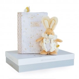 Coffret Protèges Carnet De Santé+Doudou Blanc